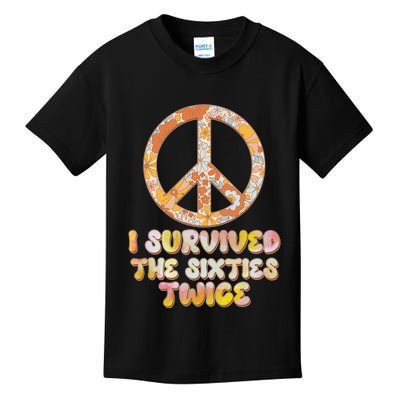 Retro Vintage I Survived The Sixties Twice Kids T-Shirt