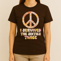 Retro Vintage I Survived The Sixties Twice T-Shirt
