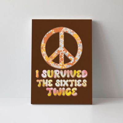 Retro Vintage I Survived The Sixties Twice Canvas