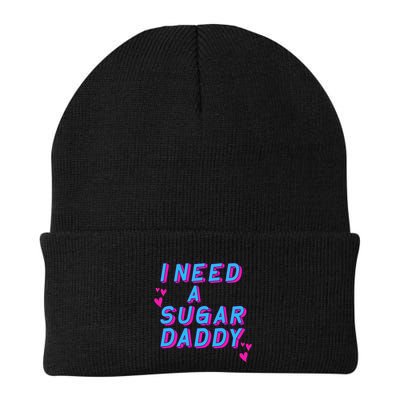 Retro Vintage I Need A Sugar Daddy Beanie