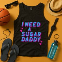 Retro Vintage I Need A Sugar Daddy Tank Top