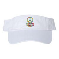 Retro Vintage I Survived The Sixties Twice Rainbow Tie Dye Visor