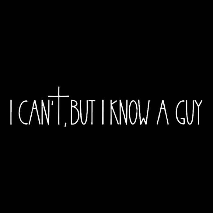 Retro Vintage I CanT But I Know A Guy Funny Christian Flat Bill Trucker Hat