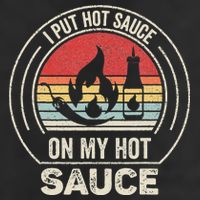 Retro Vintage I Put Hot Sauce On My Hot Sauce Golf Towel
