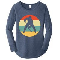 Retro Vintage Ice Hockey Women's Perfect Tri Tunic Long Sleeve Shirt