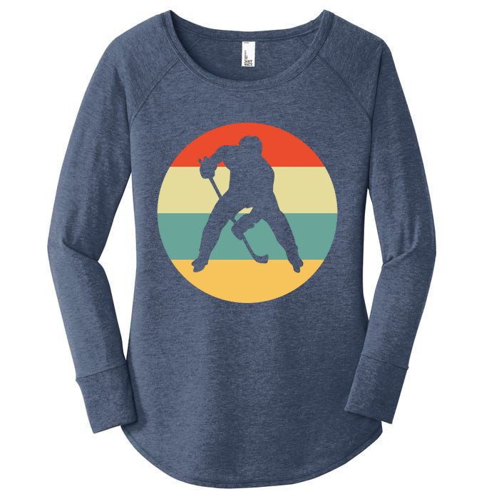 Retro Vintage Ice Hockey Women's Perfect Tri Tunic Long Sleeve Shirt