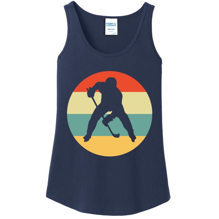 Retro Vintage Ice Hockey Ladies Essential Tank