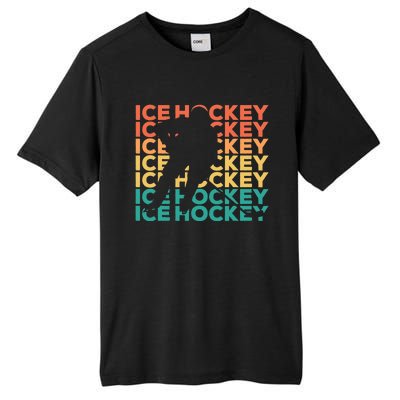 Retro Vintage Ice Hockey Gift For Ice Hockey Players Tall Fusion ChromaSoft Performance T-Shirt