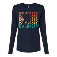 Retro Vintage Ice Hockey Gift For Ice Hockey Players Womens Cotton Relaxed Long Sleeve T-Shirt