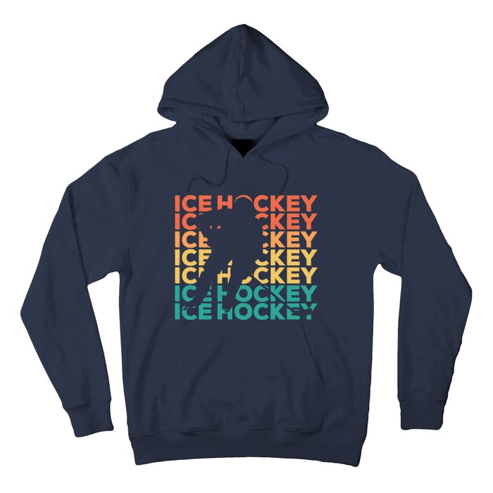 Retro Vintage Ice Hockey Gift For Ice Hockey Players Hoodie