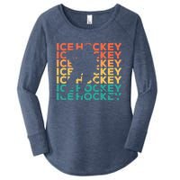 Retro Vintage Ice Hockey Gift For Ice Hockey Players Women's Perfect Tri Tunic Long Sleeve Shirt