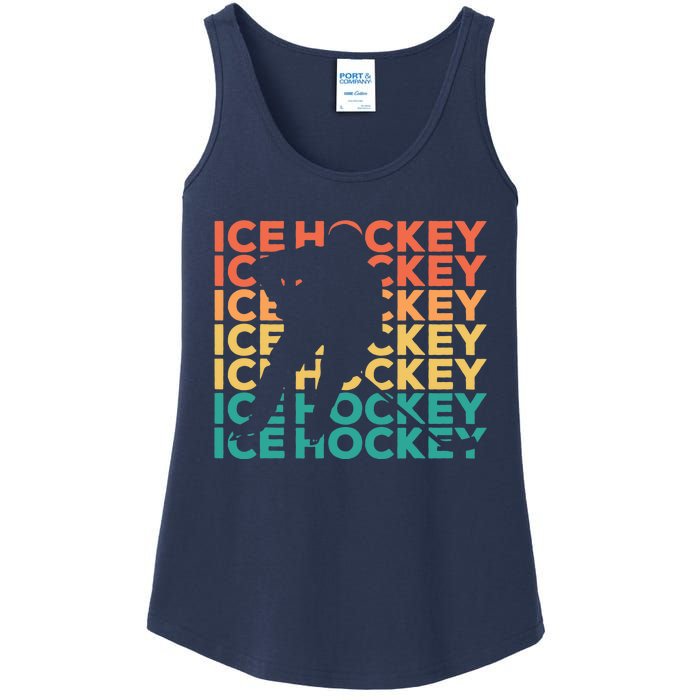 Retro Vintage Ice Hockey Gift For Ice Hockey Players Ladies Essential Tank