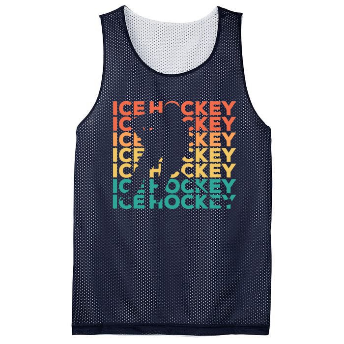 Retro Vintage Ice Hockey Gift For Ice Hockey Players Mesh Reversible Basketball Jersey Tank