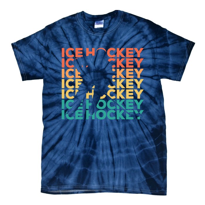 Retro Vintage Ice Hockey Gift For Ice Hockey Players Tie-Dye T-Shirt