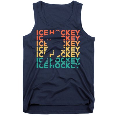 Retro Vintage Ice Hockey Gift For Ice Hockey Players Tank Top