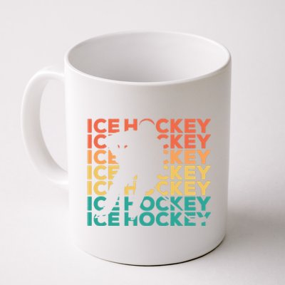 Retro Vintage Ice Hockey Gift For Ice Hockey Players Coffee Mug