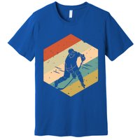 Retro Vintage Ice Hockey And Gift Premium T-Shirt