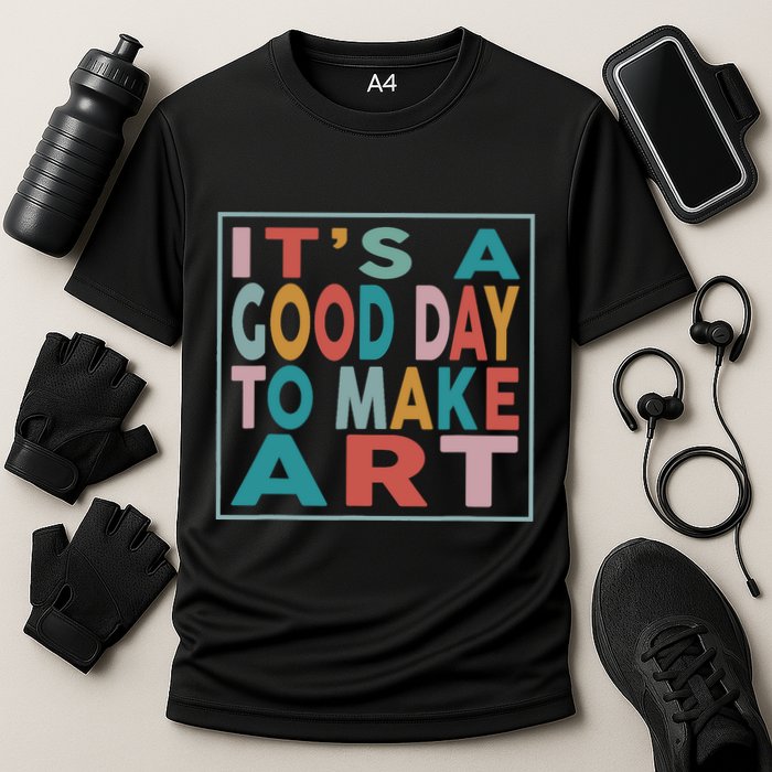 Retro Vintage Its A Good Day To Make Art Performance Shirt