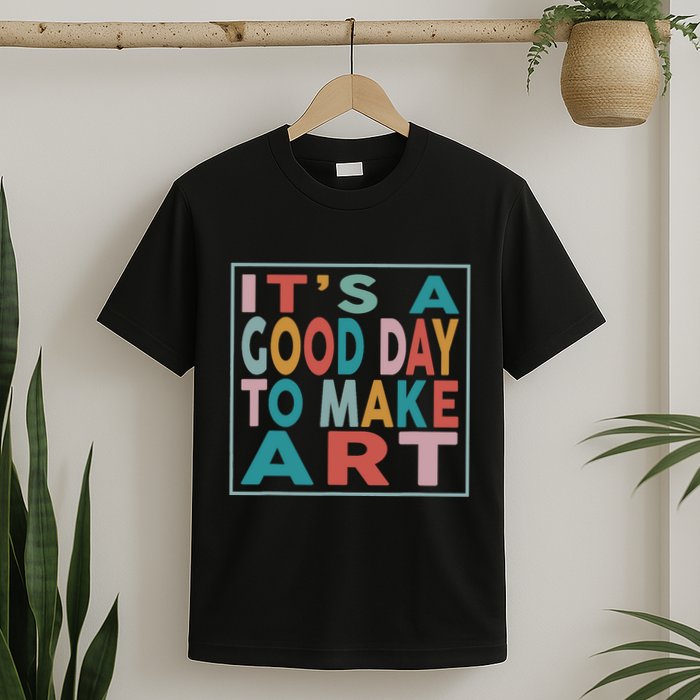 Retro Vintage Its A Good Day To Make Art T-Shirt