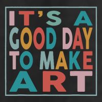 Retro Vintage Its A Good Day To Make Art Beanie