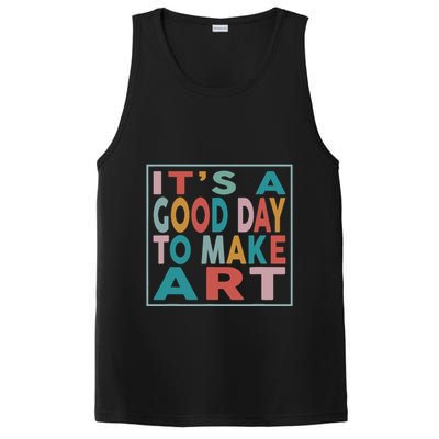 Retro Vintage Its A Good Day To Make Art PosiCharge Competitor Tank