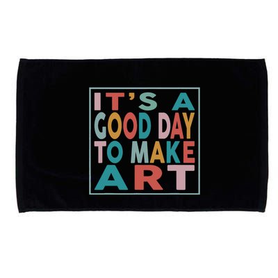Retro Vintage Its A Good Day To Make Art Microfiber Hand Towel