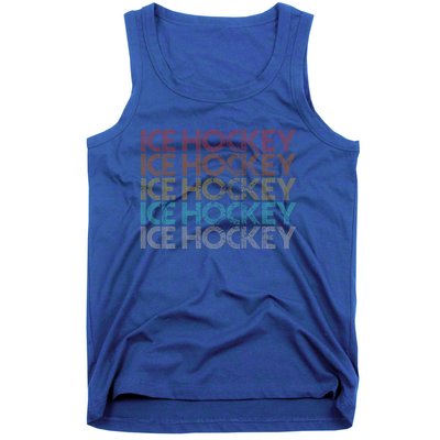 Retro Vintage Ice Hockey Meaningful Gift Tank Top