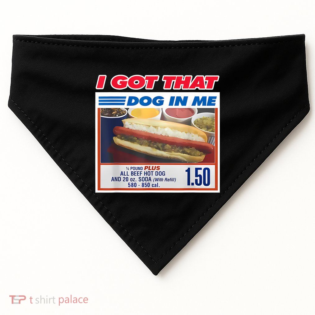Retro Vintage I Got That Dog In Me Funny Hotdog Women USA-Made Doggie Bandana