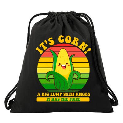 Retro Vintage It's Corn A Lump With Knobs Drawstring Bag