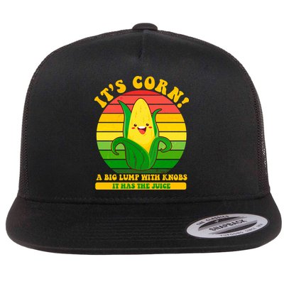 Retro Vintage It's Corn A Lump With Knobs Flatbill Hat
