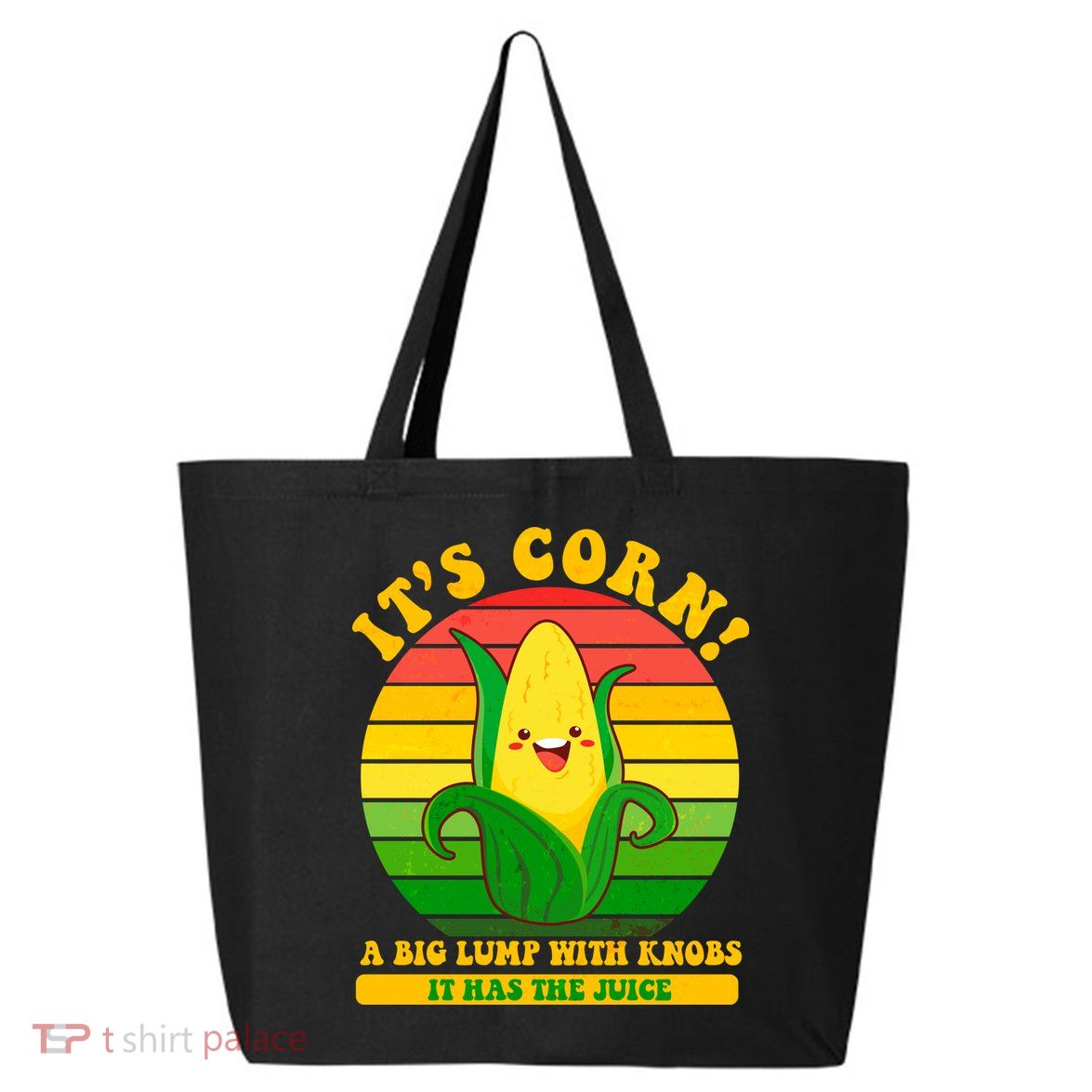 Retro Vintage It's Corn A Lump With Knobs 25L Jumbo Tote