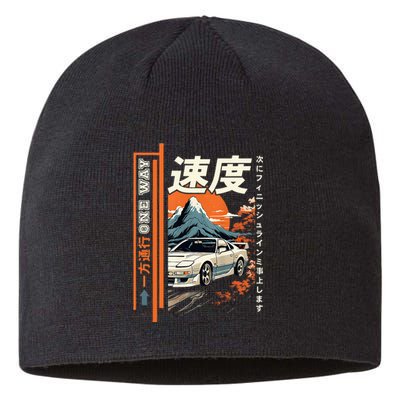 Retro Vintage Japanese Jdm Ride Legendary Race Car Sustainable Beanie