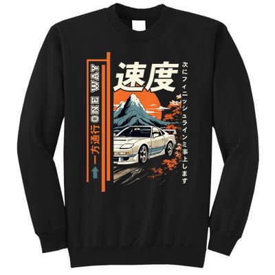 Retro Vintage Japanese Jdm Ride Legendary Race Car Tall Sweatshirt