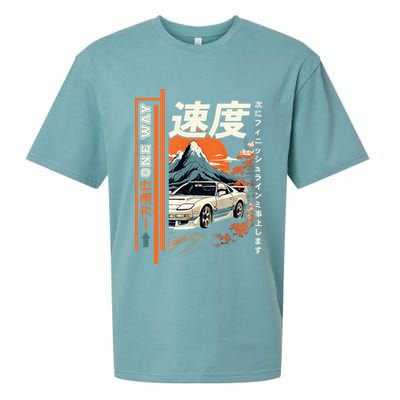 Retro Vintage Japanese Jdm Ride Legendary Race Car Sueded Cloud Jersey T-Shirt