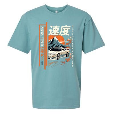 Retro Vintage Japanese Jdm Ride Legendary Race Car Sueded Cloud Jersey T-Shirt