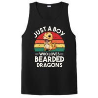 Retro Vintage Just A Boy Who Loves Bearded Dragons Lover PosiCharge Competitor Tank