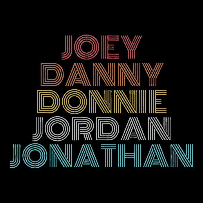 Retro Vintage Joey Danny Donnie Jordan Jonathan Flat Bill Trucker Hat