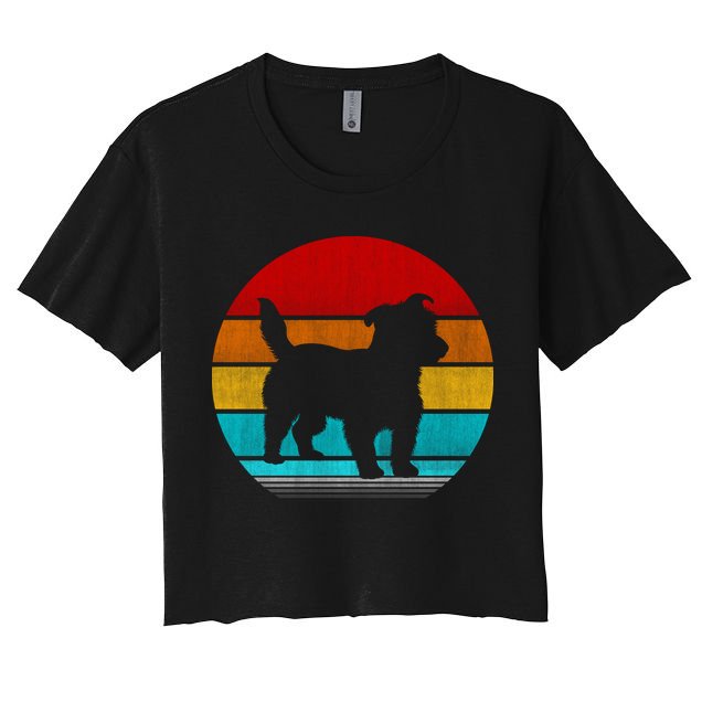Retro Vintage Jack Russell Crop Top
