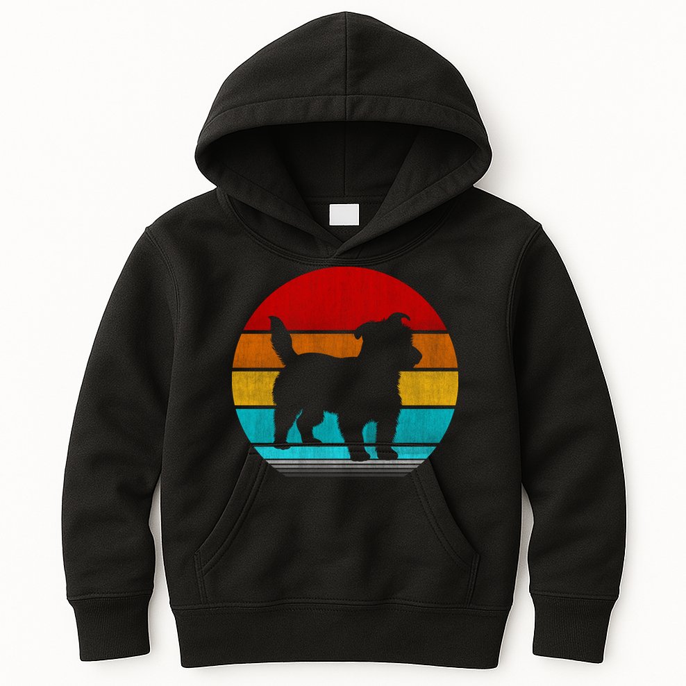 Retro Vintage Jack Russell Kids Hoodie