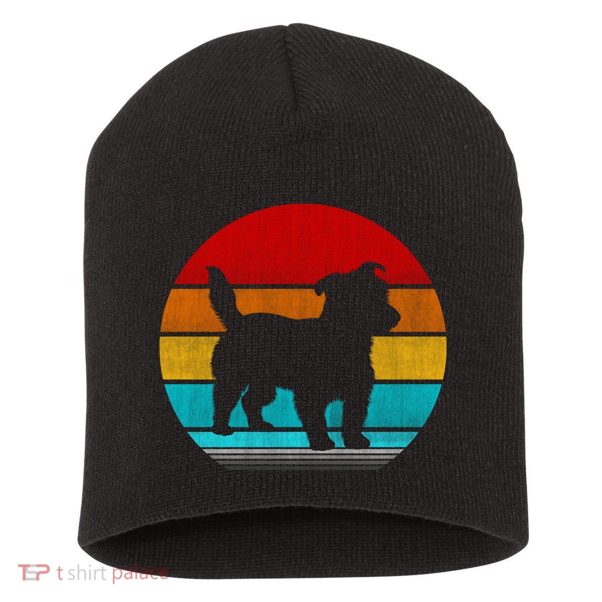 Retro Vintage Jack Russell Short Acrylic Beanie