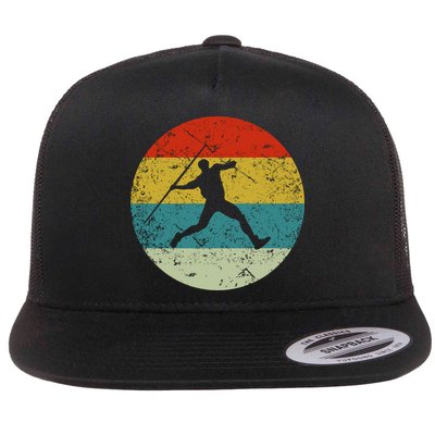 Retro Vintage Javelin Throws Flatbill Hat