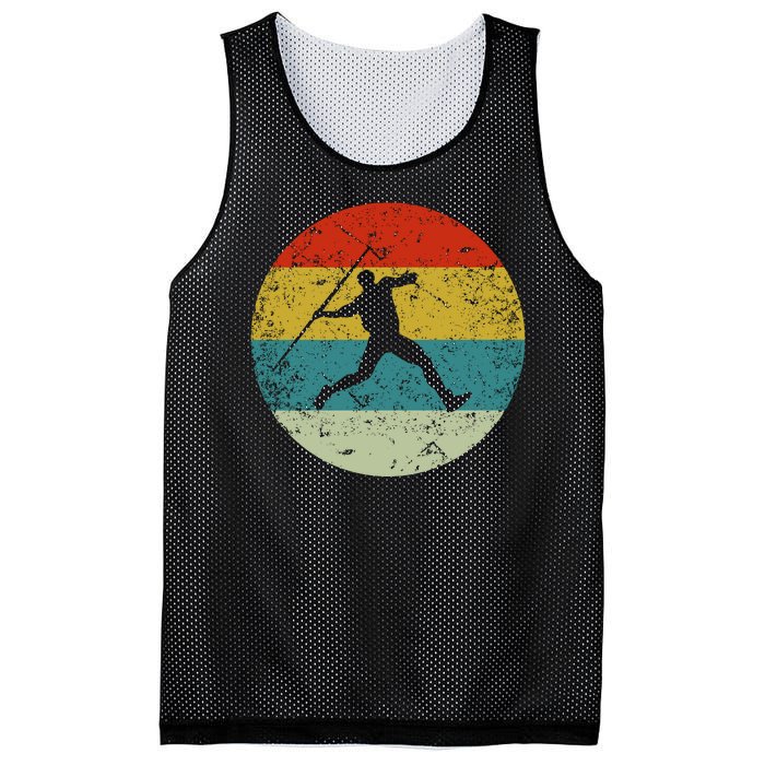 Retro Vintage Javelin Throws Mesh Reversible Basketball Jersey Tank