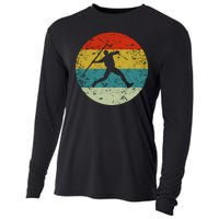 Retro Vintage Javelin Throws Cooling Performance Long Sleeve Crew