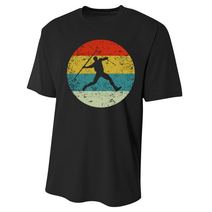 Retro Vintage Javelin Throws Performance Sprint T-Shirt