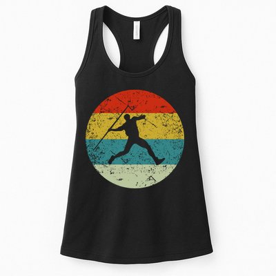 Retro Vintage Javelin Throws Womens Tank Top