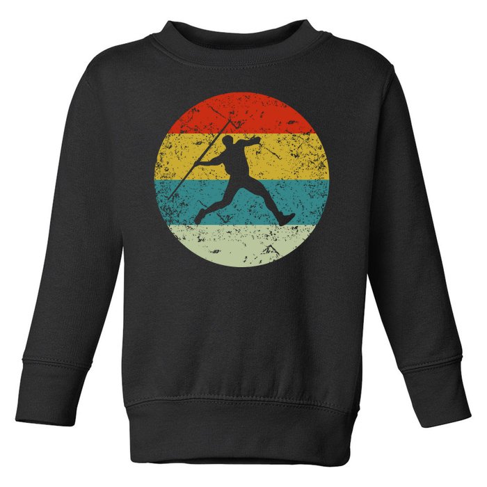 Retro Vintage Javelin Throws Toddler Sweatshirt