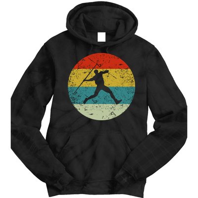 Retro Vintage Javelin Throws Tie Dye Hoodie