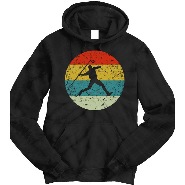 Retro Vintage Javelin Throws Tie Dye Hoodie