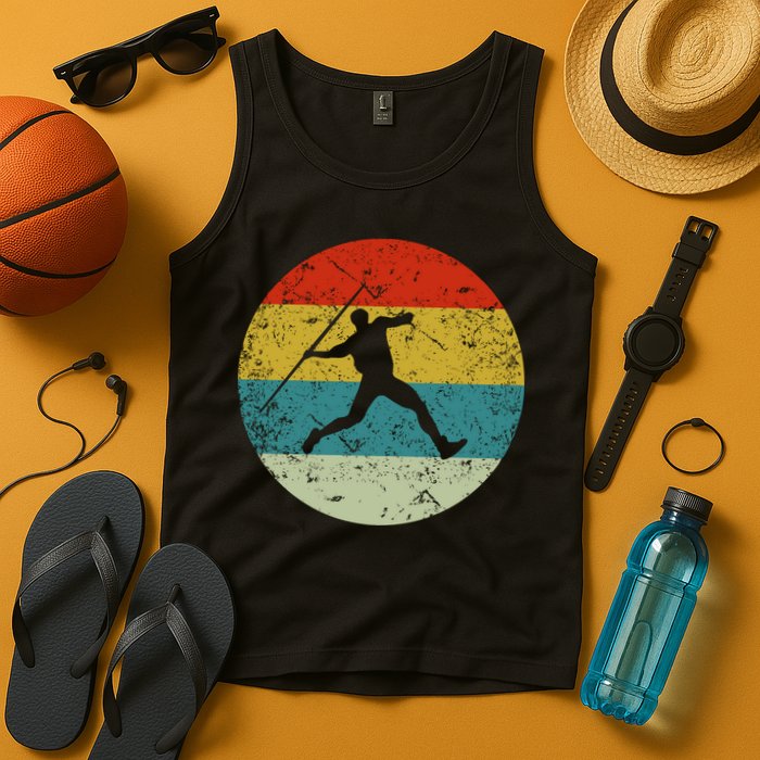 Retro Vintage Javelin Throws Tank Top