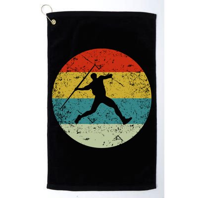 Retro Vintage Javelin Throws Golf Towel
